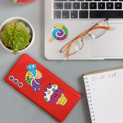 DIY Diamonds Painting Stickers Cute PVC Stickers Paint by Numbers for Kids Adult