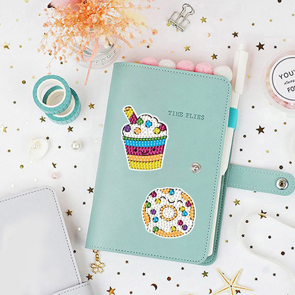 DIY Diamonds Painting Stickers Cute PVC Stickers Paint by Numbers for Kids Adult