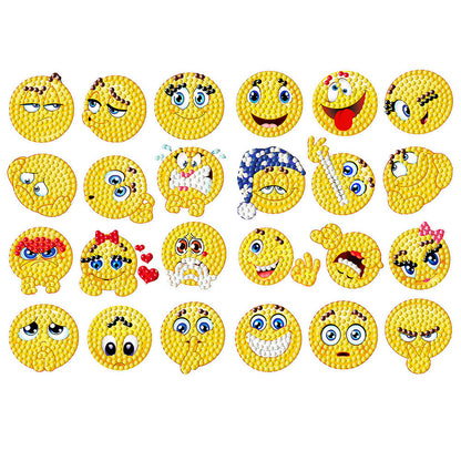 DIY Diamonds Painting Stickers Cute PVC Stickers Paint by Numbers for Kids Adult