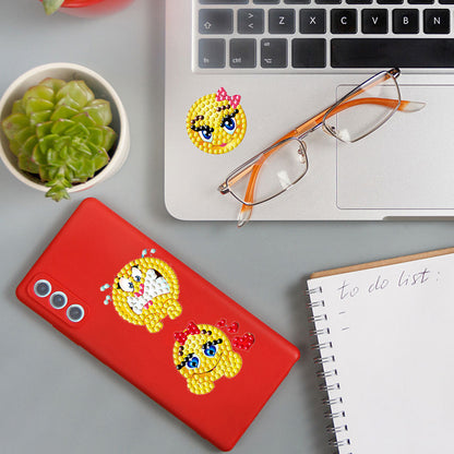 DIY Diamonds Painting Stickers Cute PVC Stickers Paint by Numbers for Kids Adult