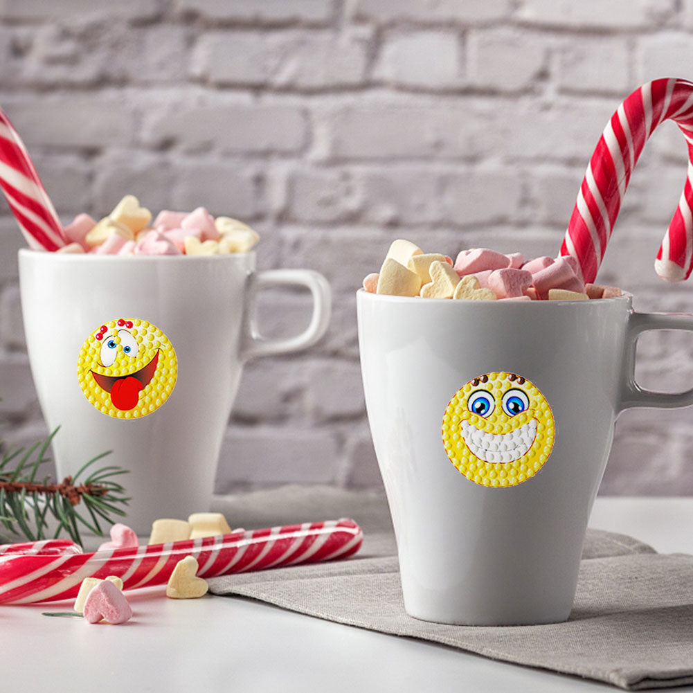 DIY Diamonds Painting Stickers Cute PVC Stickers Paint by Numbers for Kids Adult