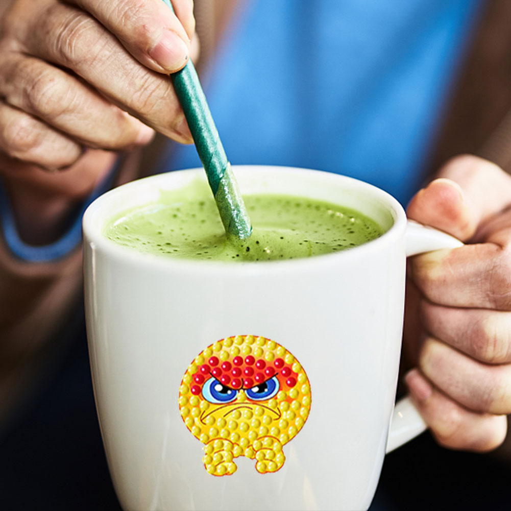 DIY Diamonds Painting Stickers Cute PVC Stickers Paint by Numbers for Kids Adult