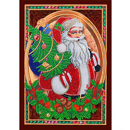 Christmas Santa - Special Shaped Drill Diamond Painting 30*40CM