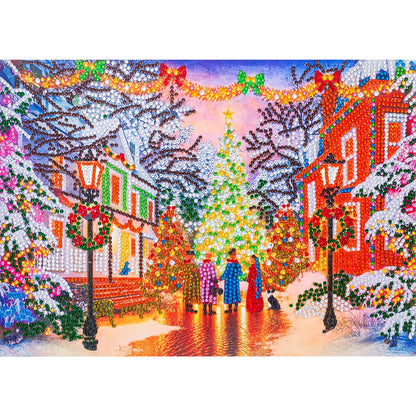 Christmas Street - Special Shaped Drill Diamond Painting 40*30CM