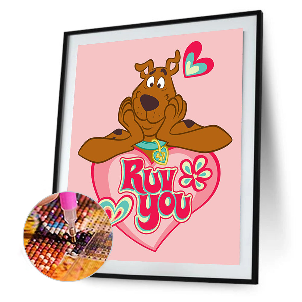 Scooby Doo - Full Round Drill Diamond Painting 30*40CM