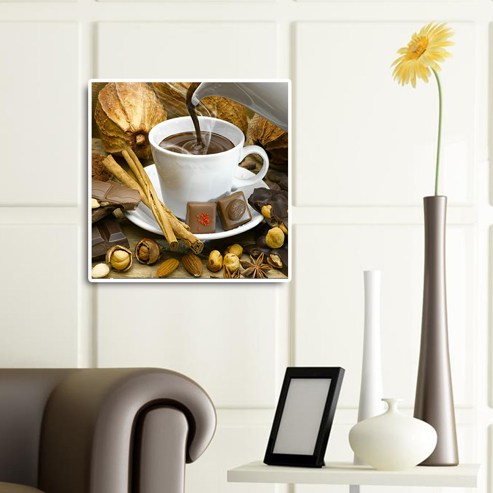 Hot Air Coffee Cup - Full Square Drill Diamond Painting 30*30CM