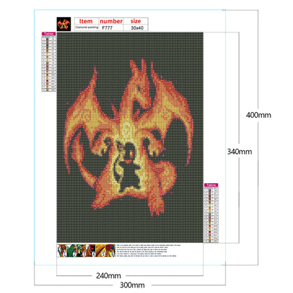 Pokemon - Full Square Drill Diamond Painting 30*40CM