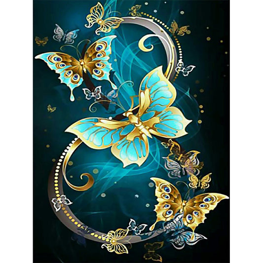 Butterfly - Full Round Drill Diamond Painting 40*50CM