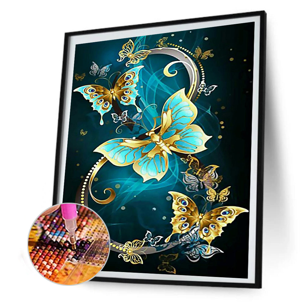 Butterfly - Full Round Drill Diamond Painting 40*50CM