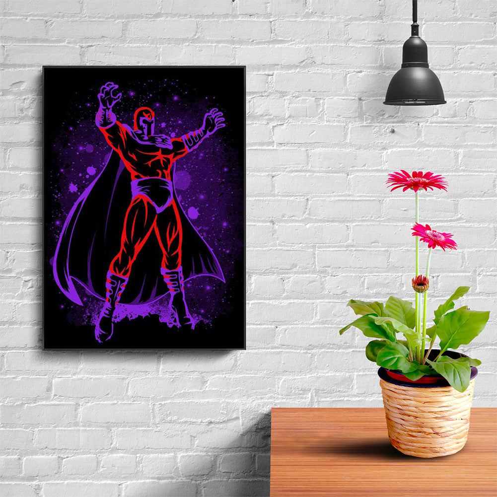 Magneto Silhouette - Full Round Drill Diamond Painting 30*40CM