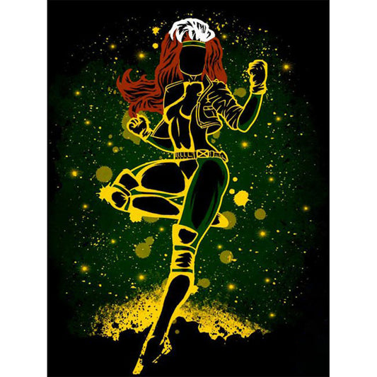 Jean Grey Silhouette - Full Round Drill Diamond Painting 30*40CM
