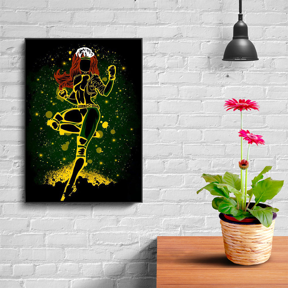 Jean Grey Silhouette - Full Round Drill Diamond Painting 30*40CM