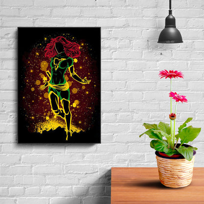 Phoenix Female Silhouette - Full Round Drill Diamond Painting 30*40CM