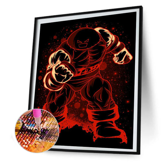 Red Tank Silhouette - Full Round Drill Diamond Painting 30*40CM