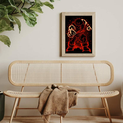 Red Tank Silhouette - Full Round Drill Diamond Painting 30*40CM