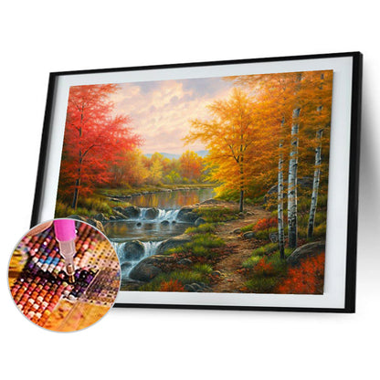 Maple River - Full Round Drill Diamond Painting 40*30CM