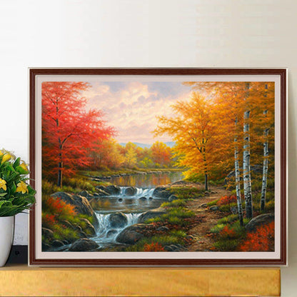 Maple River - Full Round Drill Diamond Painting 40*30CM