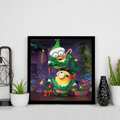 Christmas Minions - Full Round Drill Diamond Painting 30*30CM