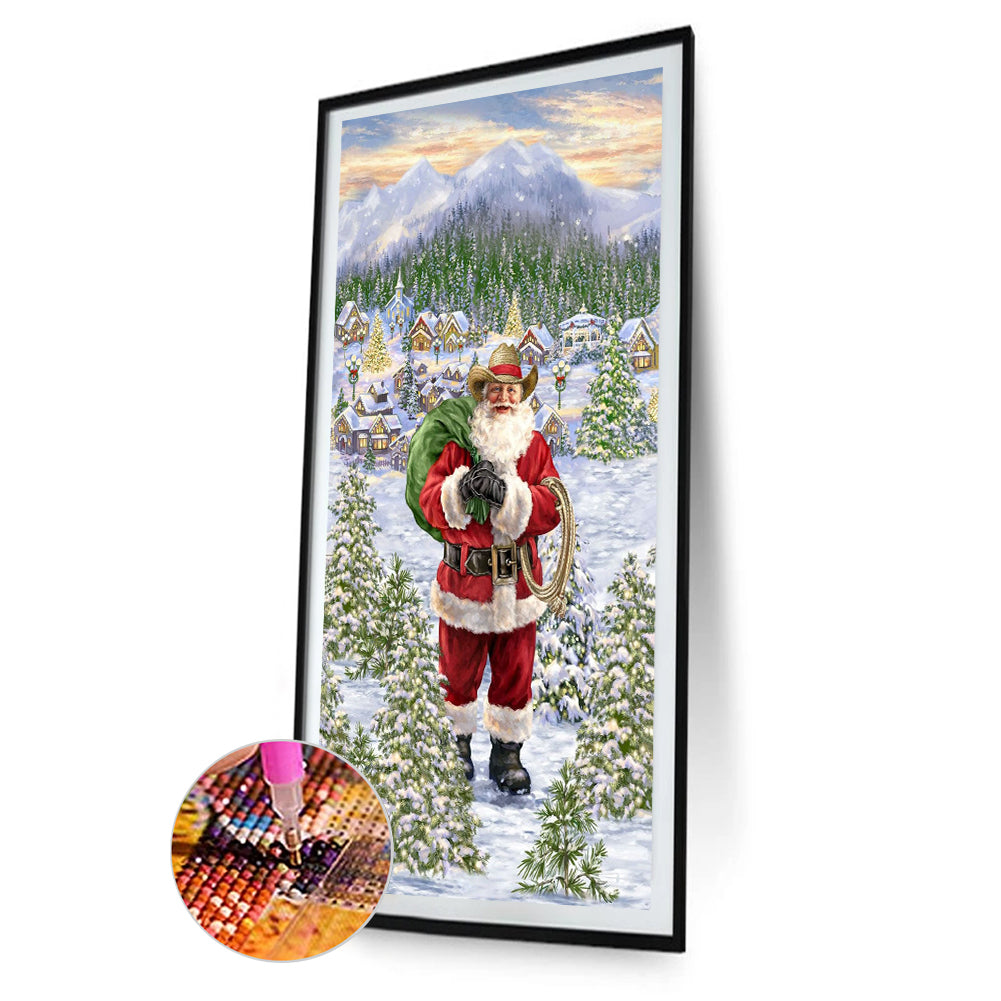 Santa Claus - Full Round Drill Diamond Painting 40*80CM