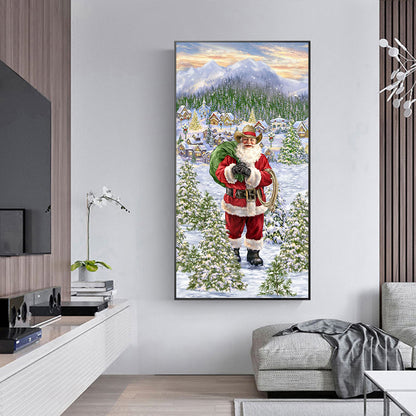 Santa Claus - Full Round Drill Diamond Painting 40*80CM