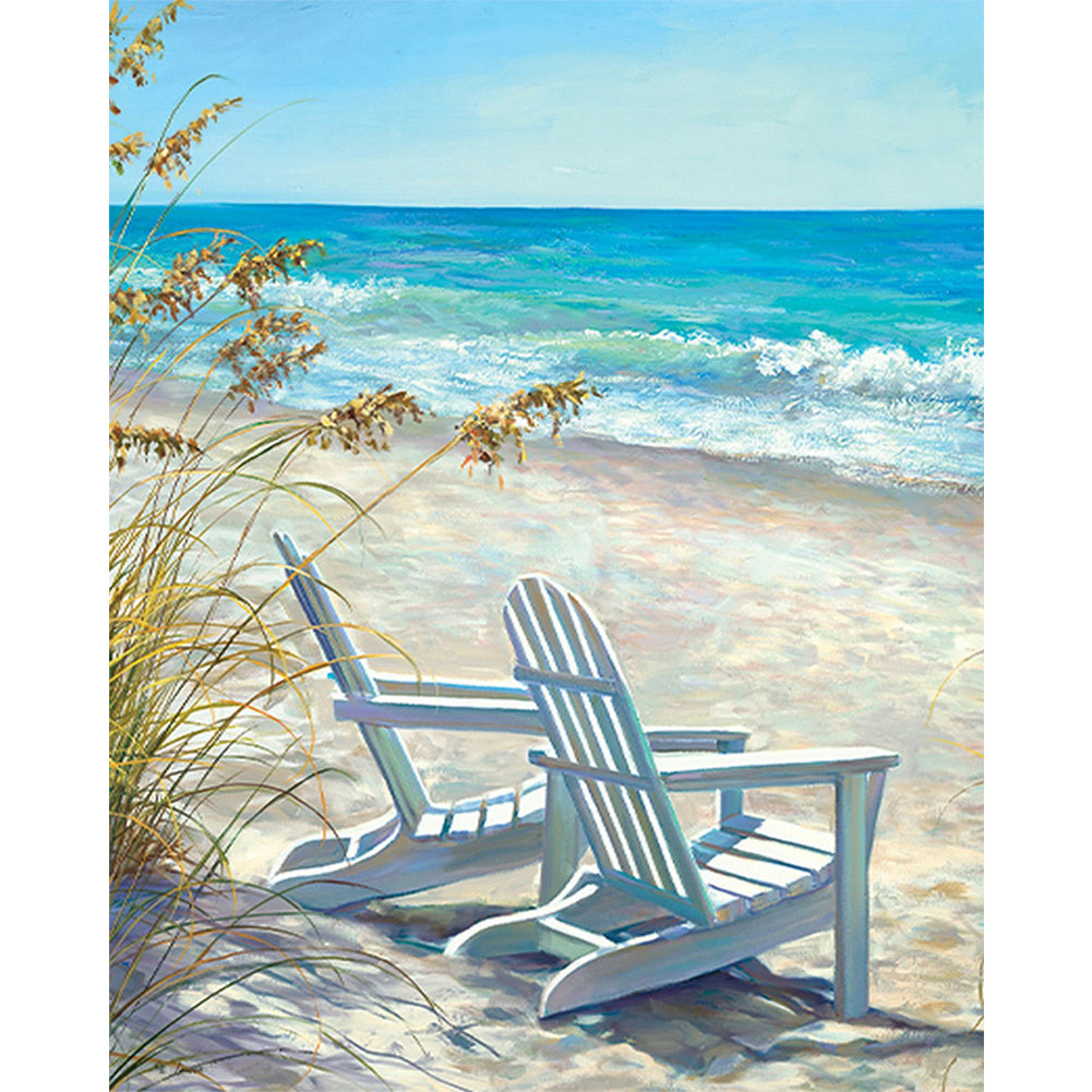 Beach Loungers - Full Square Drill Diamond Painting 40*50CM