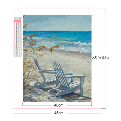 Beach Loungers - Full Square Drill Diamond Painting 40*50CM