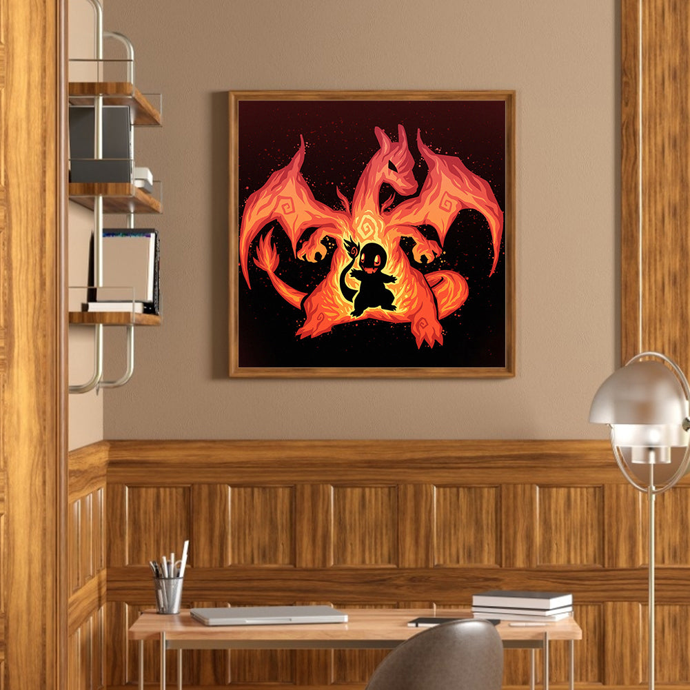 Charizard - Full Square Drill Diamond Painting 40*40CM