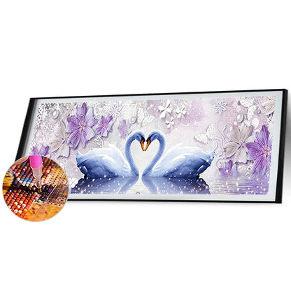 Swan - Full Square Drill Diamond Painting 80*30CM