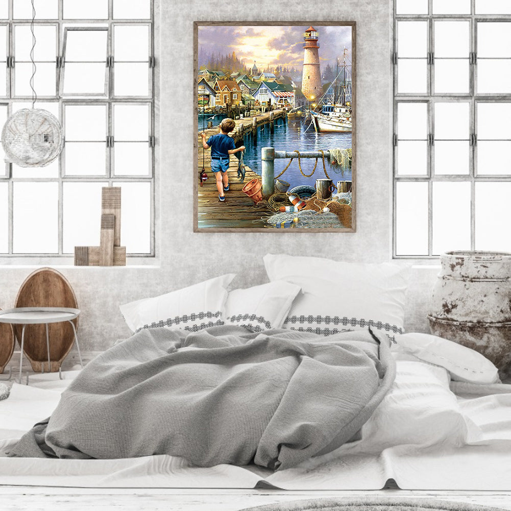 Play Little Boy - Full Round Drill Diamond Painting 40*50CM