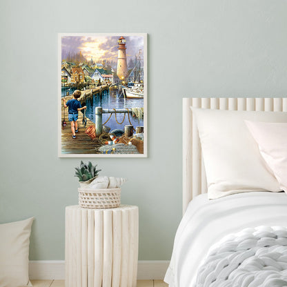 Play Little Boy - Full Round Drill Diamond Painting 40*50CM