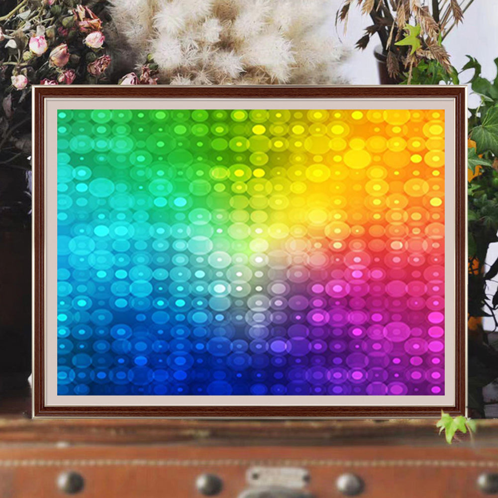 Rainbow Cube - Full Round Drill Diamond Painting 60*50CM