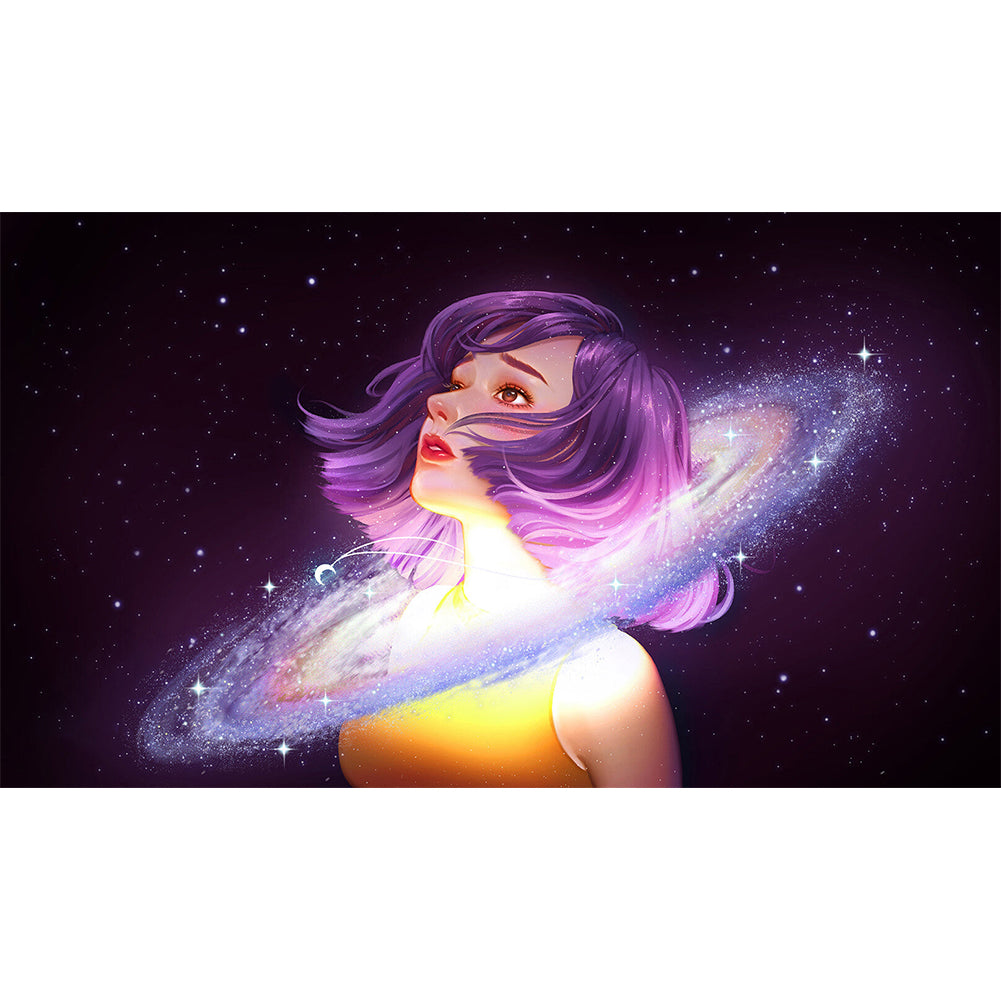 Star Girl - Full Round Drill Diamond Painting 70*40CM