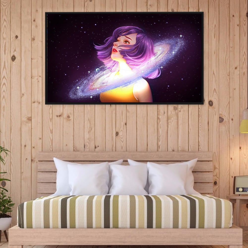 Star Girl - Full Round Drill Diamond Painting 70*40CM