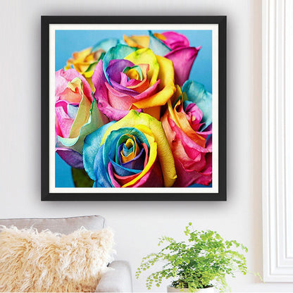 Rose Flower - Full Round Drill Diamond Painting 40*40CM