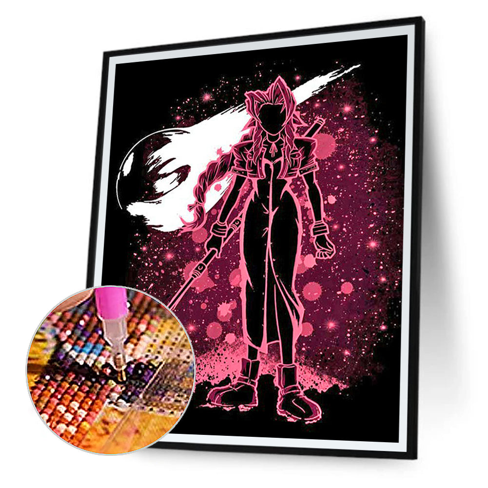 Alice Gainsborough Silhouette - Full Round Drill Diamond Painting 30*40CM