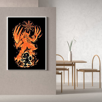Tyrannosaurus Silhouette - Full Round Drill Diamond Painting 30*40CM