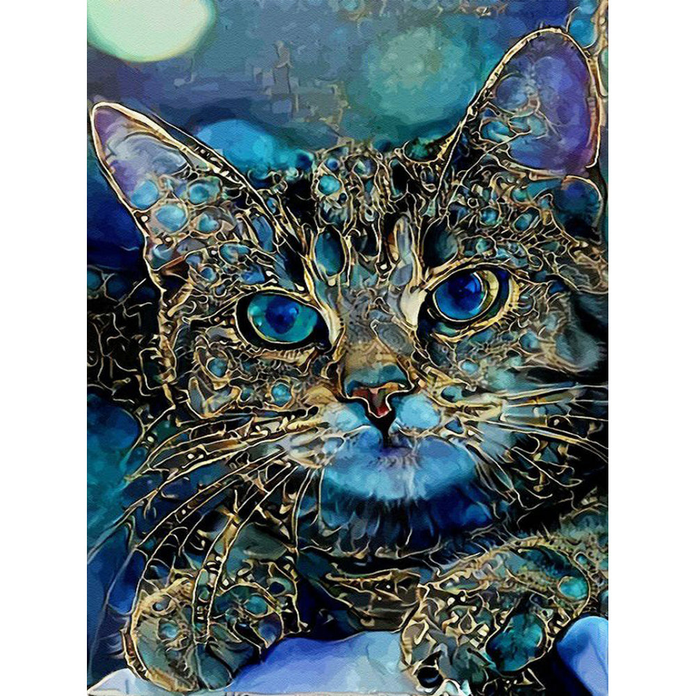 Artist Cat - Full Square Drill Diamond Painting 40*50CM