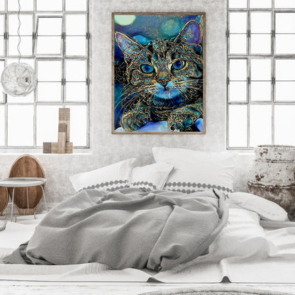 Artist Cat - Full Square Drill Diamond Painting 40*50CM