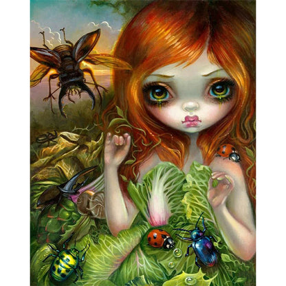 Scary Big Eyes Doll - Full Square Drill Diamond Painting 40*50CM