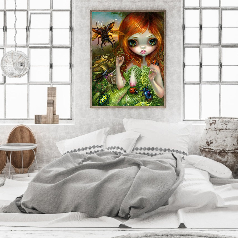 Scary Big Eyes Doll - Full Square Drill Diamond Painting 40*50CM