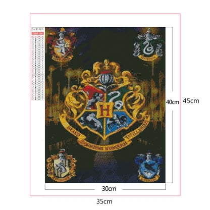 Harry Potter Academy Badge - Full Square Drill Diamond Painting 30*40CM