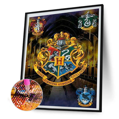 Harry Potter Academy Badge - Full Square Drill Diamond Painting 30*40CM