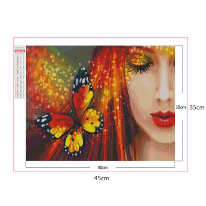 Butterfly Girl - Full Square Drill Diamond Painting 40*30CM