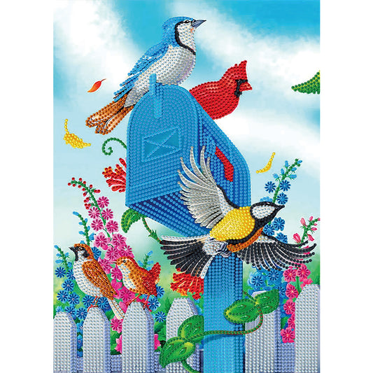 Flower Bird - Special Shaped Drill Diamond Painting 30*40CM