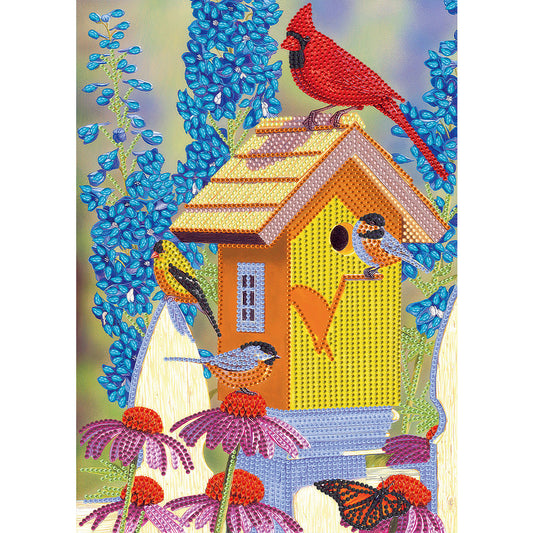 Flower Bird - Special Shaped Drill Diamond Painting 30*40CM