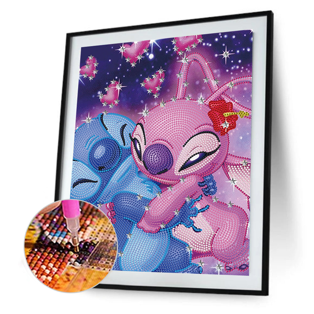 Stitch - Special Shaped Drill Diamond Painting 30*40CM