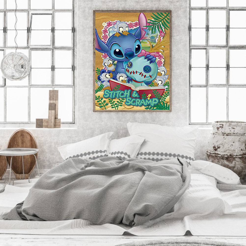 Stitch - Special Shaped Drill Diamond Painting 30*40CM