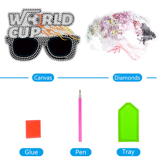 Diamond Painting Decorative Spectacles Handmade DIY Glasses Props Children Gifts