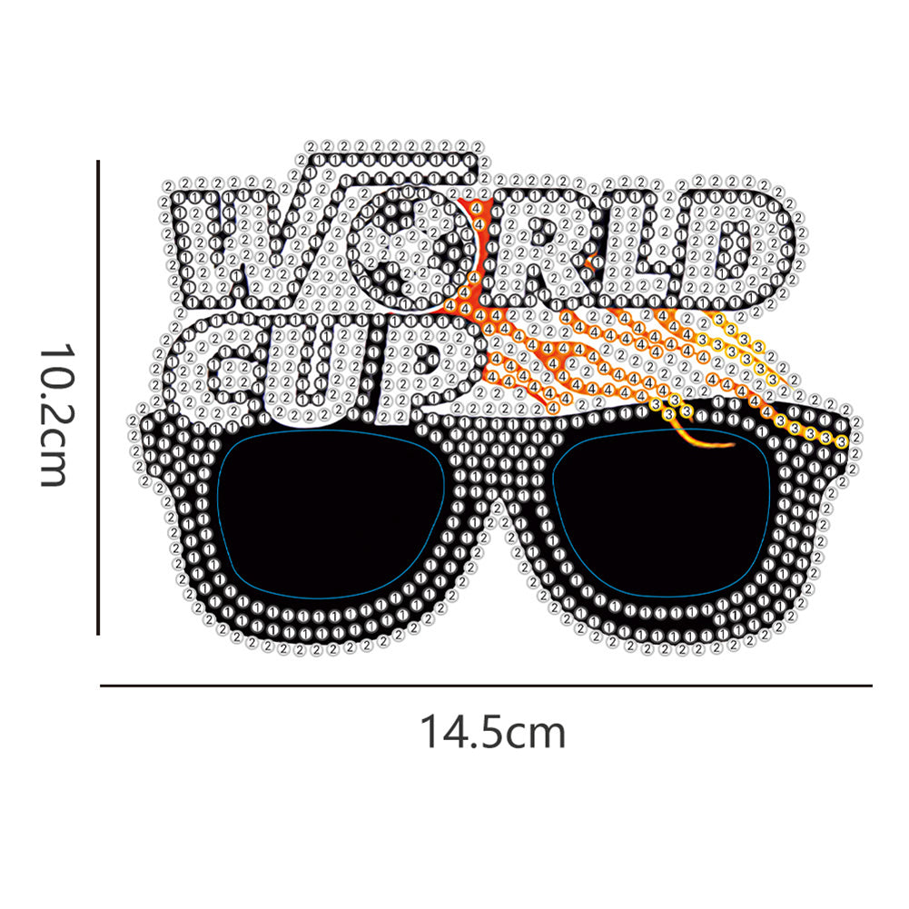 Diamond Painting Decorative Spectacles Handmade DIY Glasses Props Children Gifts