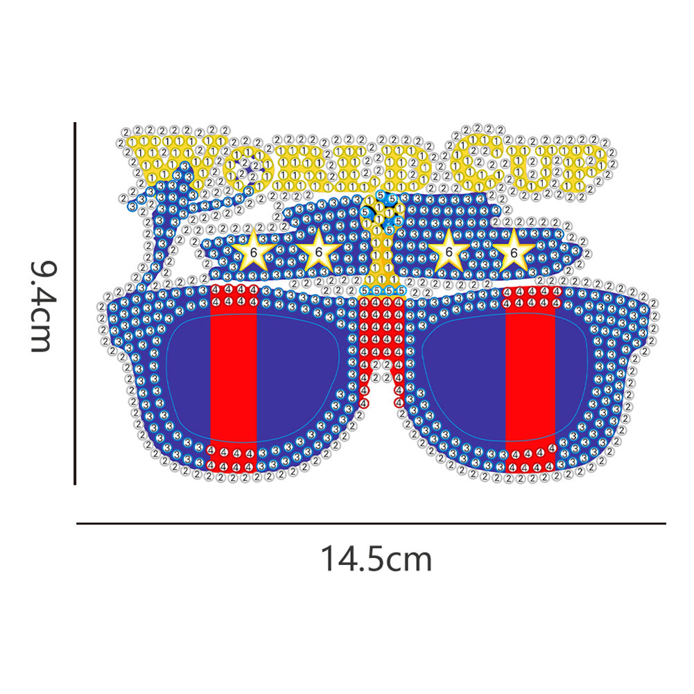 Diamond Painting Decorative Spectacles Handmade DIY Glasses Props Children Gifts